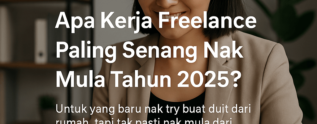 Apa Kerja Freelance Paling Senang Nak Mula Tahun 2025?